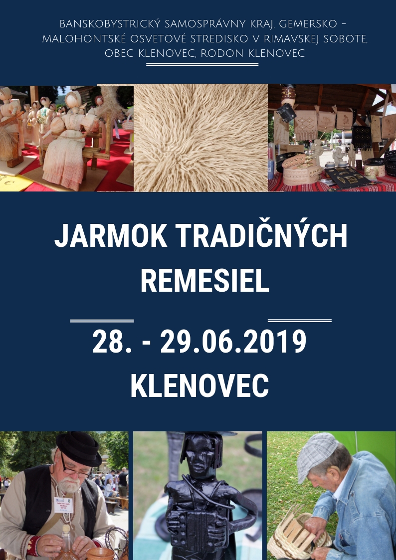 Jarmok tradinch remesiel Klenovec 2019