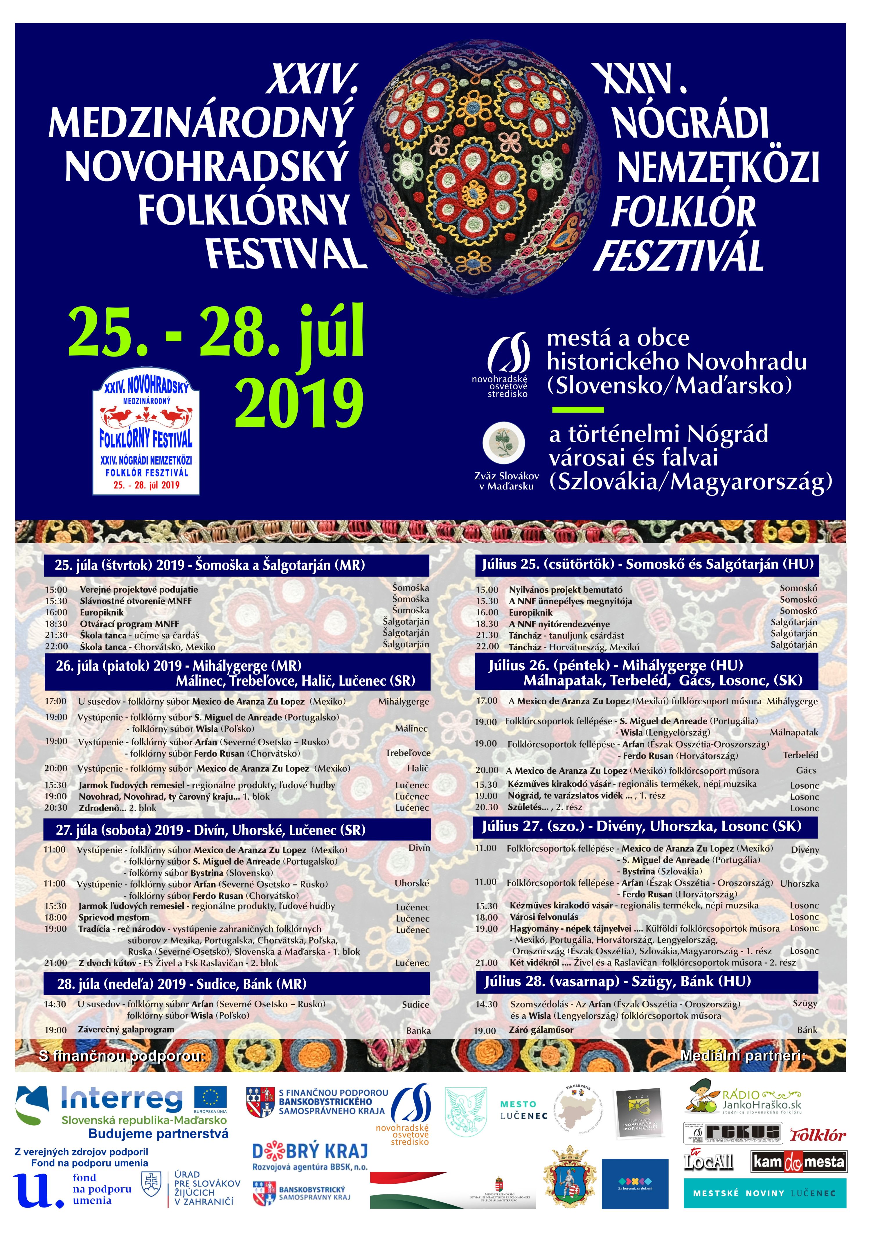 24. Medzinrodn Novohradsk Folklrny Festival 2019 Luenec