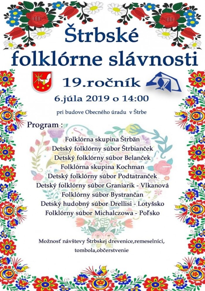  Štrbské folklórne slávnosti 2019 - 19. ročník