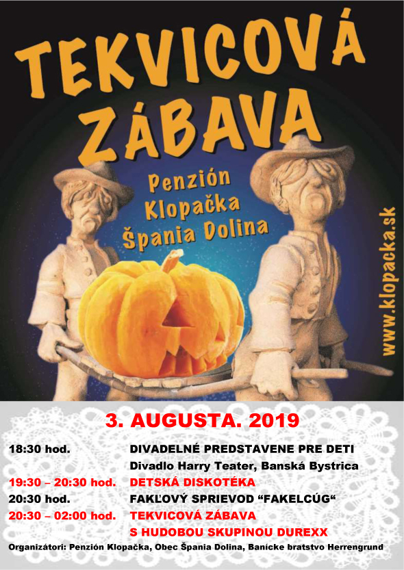 Tekvicová zábava a Faklcúg Špania Dolina 2019