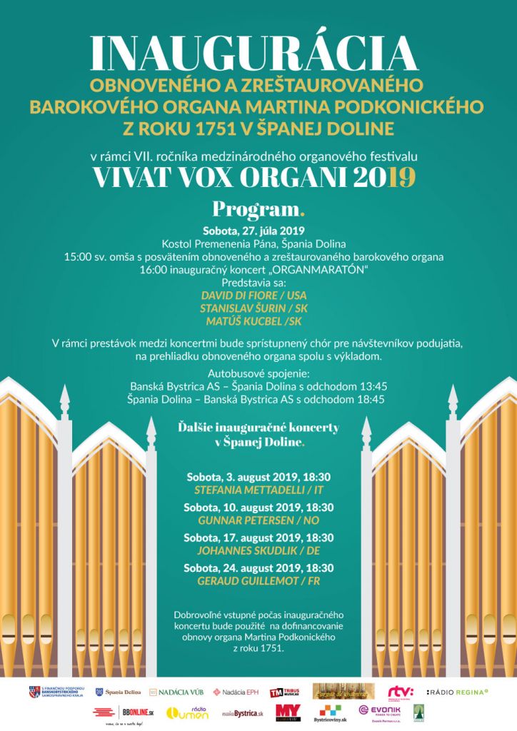Inaugurcia obnovenho barokovho organa pania Dolina 2019