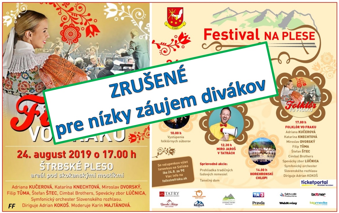 Festival na Plese 2019 - Štrbské Pleso ZRUŠENÉ