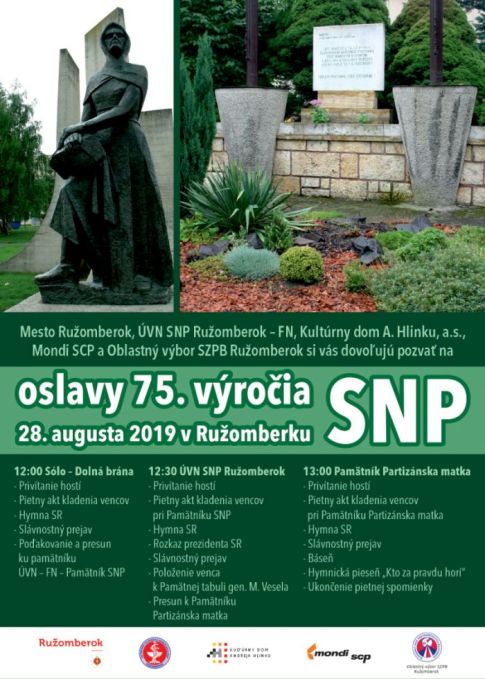 Oslavy 75. vroia SNP Ruomberok 2019