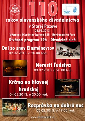 110 rokov slovenskho divadelnctva v Starej Pazove